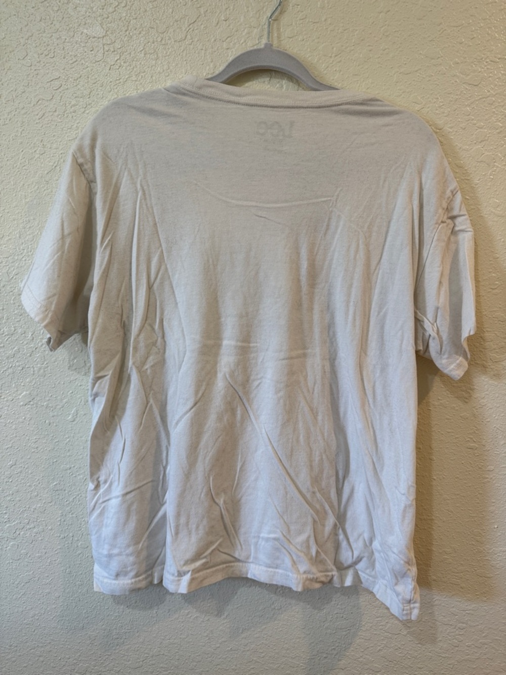 Lee White Short Sleeve Logo Tee with Black Script - Picture 2 of 5